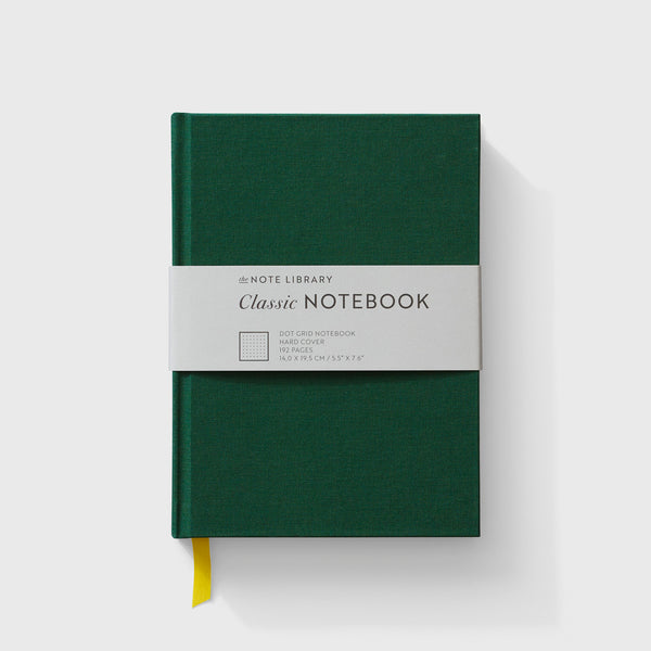 The Note Library Classic Notesbog, Dot grid, fv. Racing Green