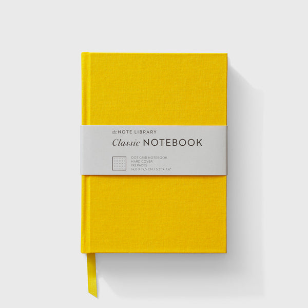 Classic Notesbog, Dot Grid, fv. Yellow - The Note Library