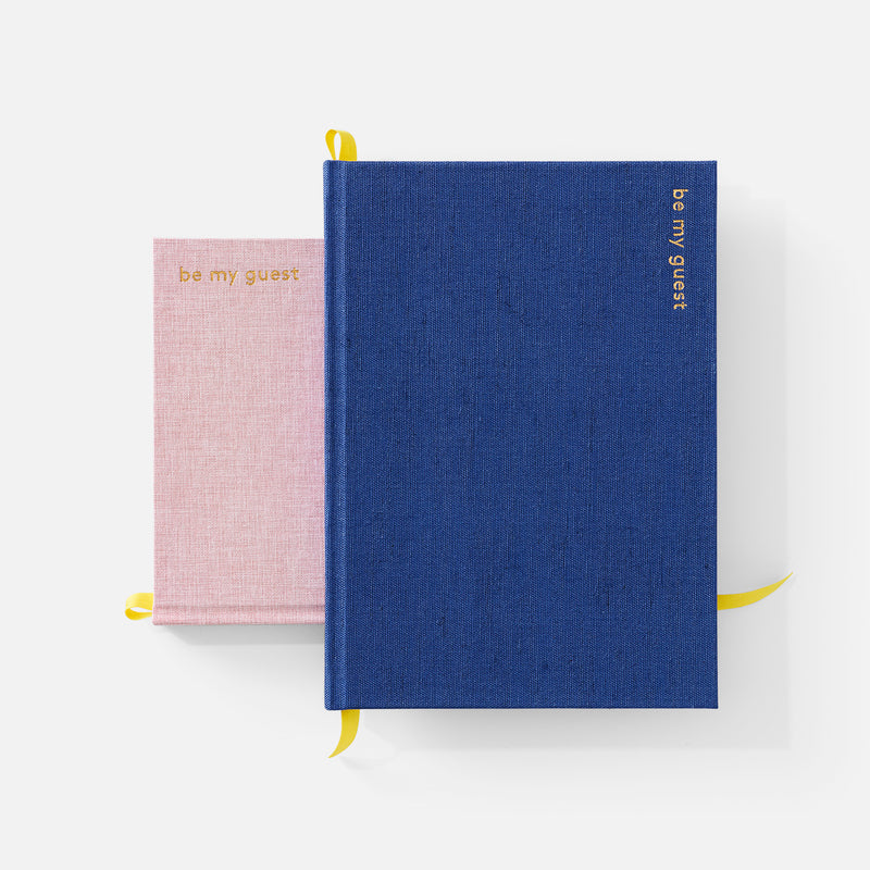 Bundle - 2 x Classic Guestbook // Indigo Blue & Rose